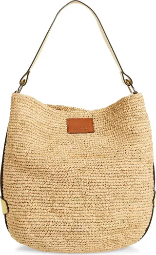 Bayia Raffia Bucket Bag
