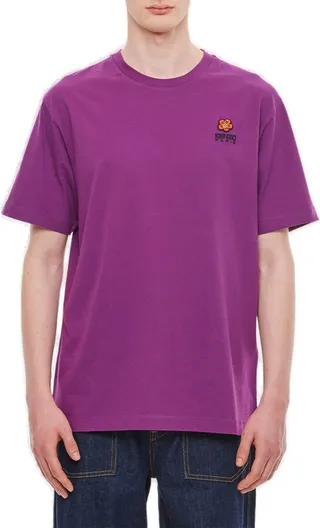 Kenzo Boke Flower Crest Logo Embroidered T-Shirt