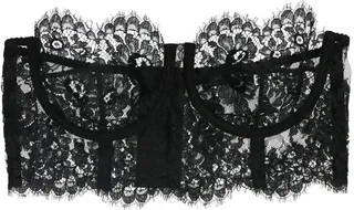 Dolce & Gabbana Floral Lace Cropped Bralette