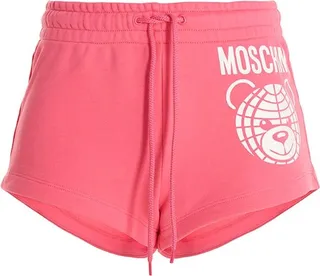 Moschino Logo Printed Drawstring Shorts