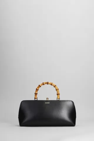 Hand Bag In Black Leather