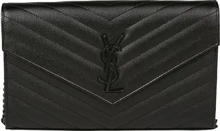 Saint Laurent Monogram Logo Plaque Shoulder Bag