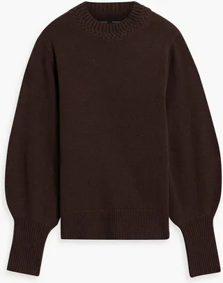 Cashmere and wool-blend sweater