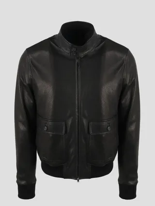 Tagliatore biker leather jacket.