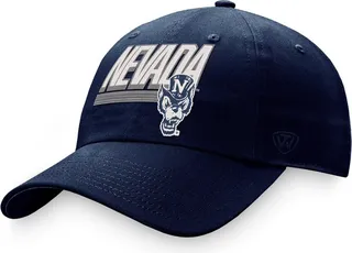 Men's Top of the World Navy Nevada Wolf Pack Slice Adjustable Hat