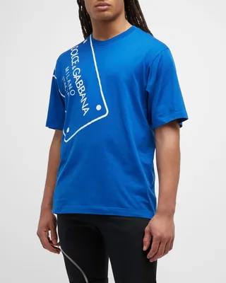 Men's DG Plaque-Print T-Shirt
