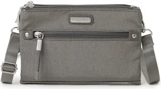 Baggallini Subway Small Crossbody Bag - Grey