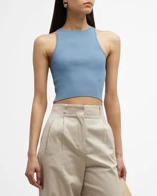 Turku Rib Crop Tank Top