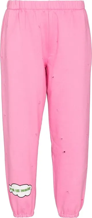 Monday distressed track pants