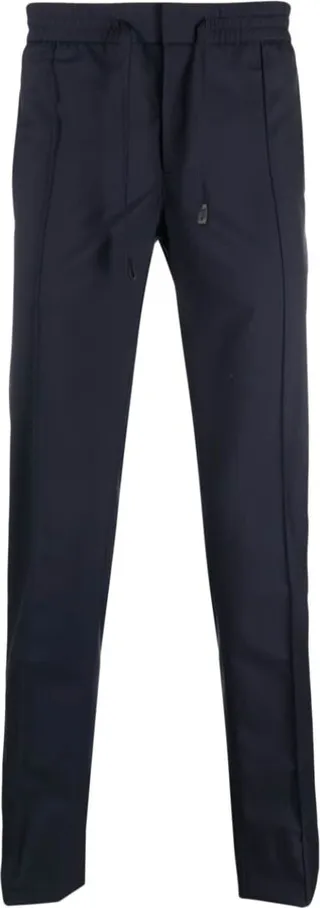 Pressed-Crease Drawstring Trousers