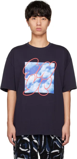 Saturdays NYC Navy Atmosphere T-Shirt