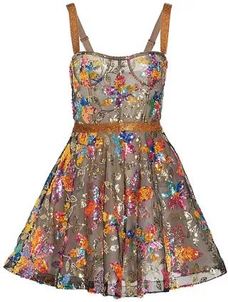 Mademoiselle Embellished Minidress