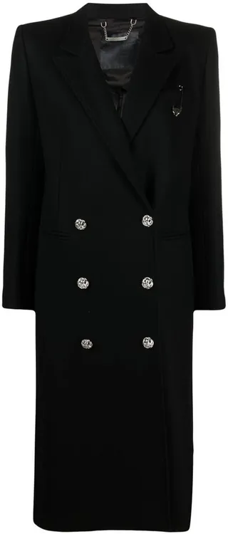 Long Safety-Pin Coat
