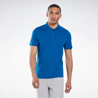 Reebok Workout Ready Polo Shirt Mens Athletic T-Shirts Medium Vector Blue