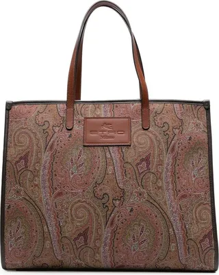 Paisley-Print Tote Bag