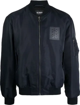 Logo-Patch Bomber Jacket