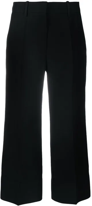 Cropped Straight-Leg Trousers