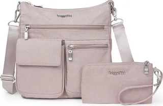 Baggallini Modern Everywhere Slim Crossbody Bag - Pink