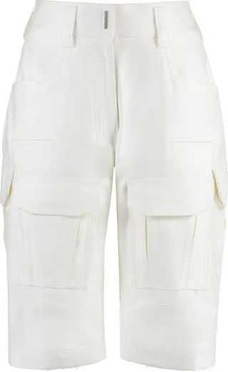 Cotton Cargo Bermuda Shorts