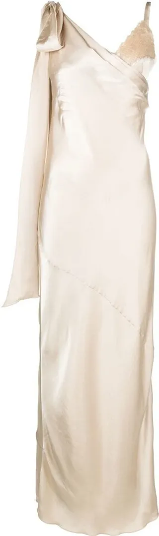 Sequin-Embellished Long Dress