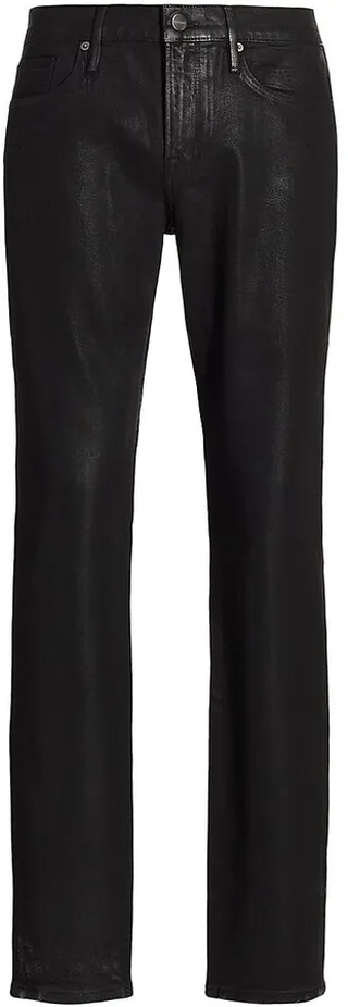 L'Homme Coated Skinny Jeans