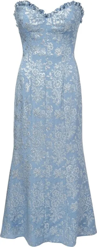 Odelina floral-jacquard dress