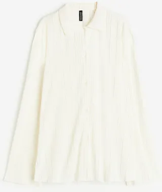 Pleated Jersey Shirt