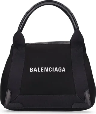 XS Cabas Navy cotton bag