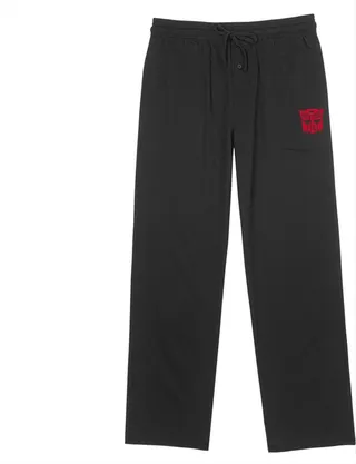 Men's Transformers Autobots Classic Logo Mask Lounge Pants - Black - Large