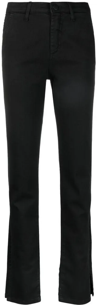 Side-Slit Slim-Fit Jeans