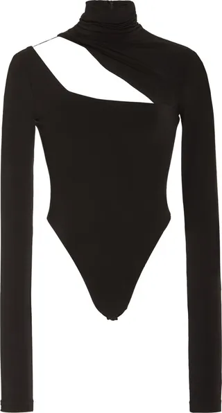 Women's Asymmetric Turtleneck Bodysuit