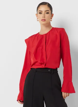 Ruffle Detail Shirt