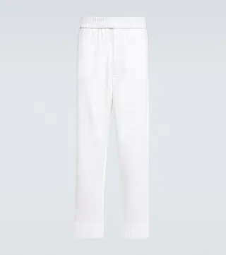 Cashmere and cotton sweatpants