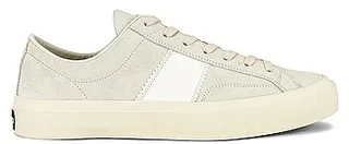 TOM FORD Low Top Cambridge Sneakers in Cream