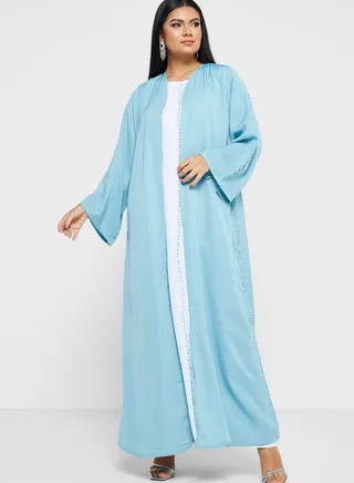 Embellished Detail Abaya With Inner