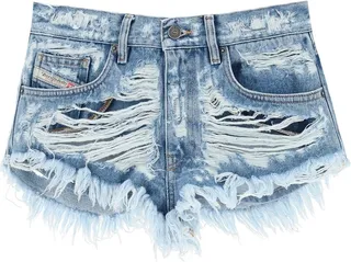 'de-nalur' Destroyed Hot Pants