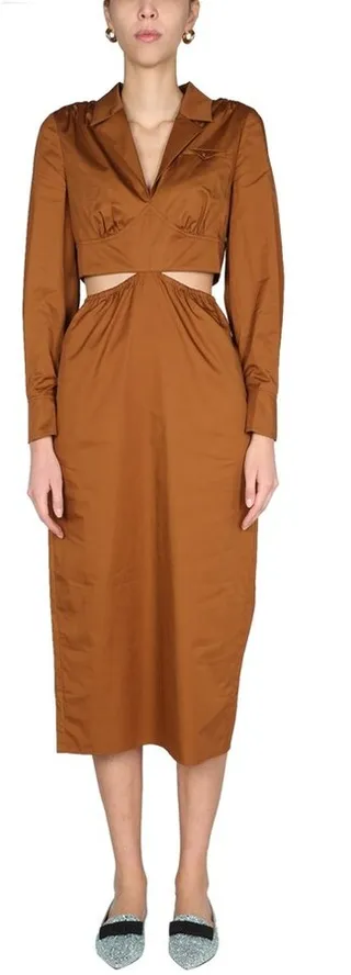 Self-Portrait Cut Out Midi Dress