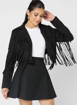 Jacket With Fringe Detail