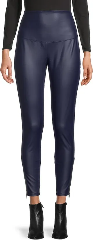 High-Waist Faux Leather Leggings
