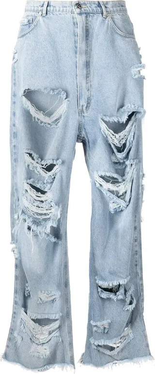 Pixel Heart ripped jeans