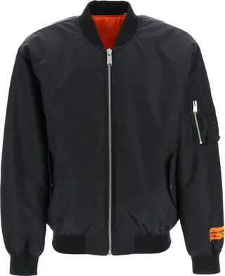 Oversized Nylon Bomber Jacket