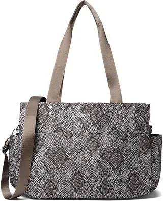 Baggallini The Only Bag (Tan Python) Handbags