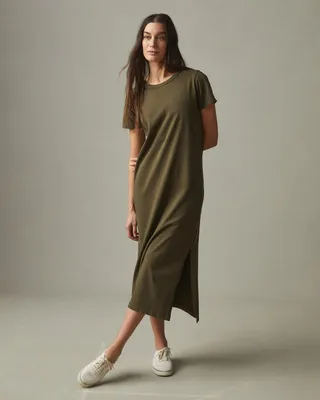 Midi Tee Dress - Beech
