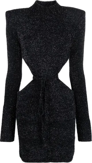 Glitter Cut-Out Dress
