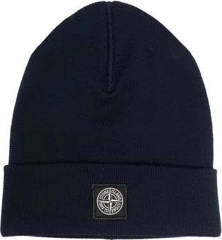 Logo-Embroidered Wool Beanie
