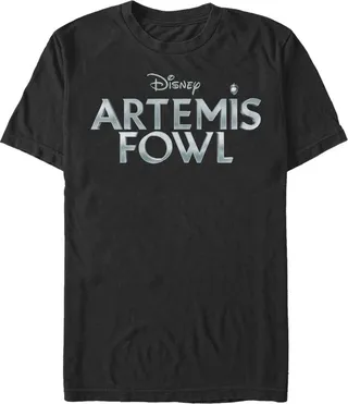 Men's Disney Artemis Fowl Shimmer Logo T-Shirt - Black - Large