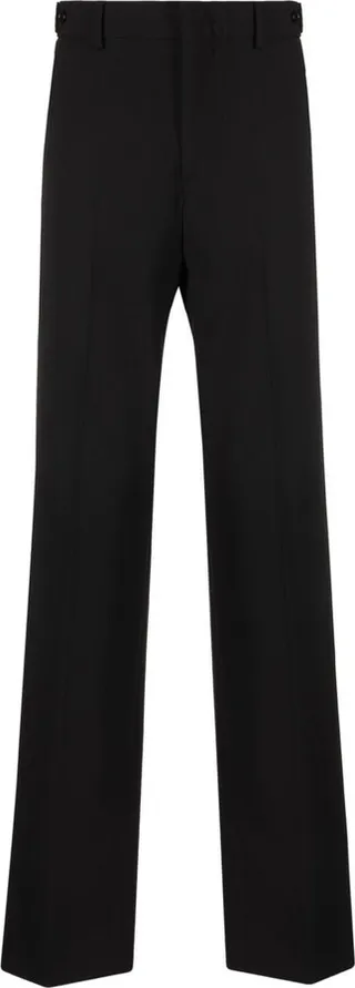 High-Waist Straight-Leg Trousers