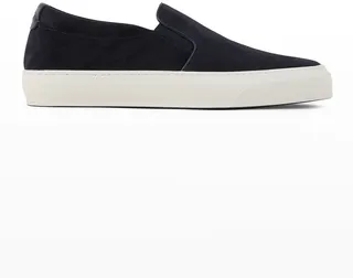 Men's Suede Slip-On Sneakers