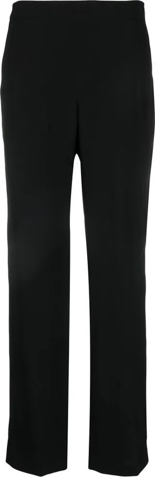 Logo-Plaque Straight-Leg Trousers