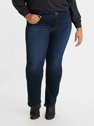 Levi's 415 Classic Bootcut Women's Jeans (Plus Size) - Cobalt Distress